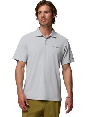 Columbia Freezer Erkek Gri Outdoor Polo Yaka T-Shirt FM4923-019