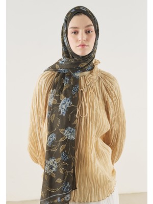 Fresh Scarfs Bloomy Desen Soft Viskon Şal Kahve