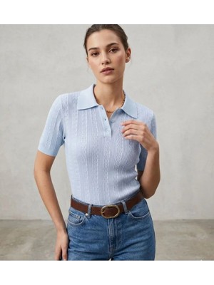 Luxetique Polo Yaka Düğmeli T-Shirt