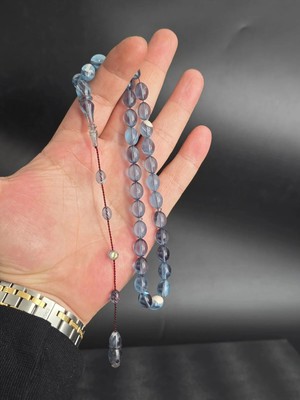Usta Imzalı Hareli Sıkma Kehribar Tesbih Sistemli Püsküllü