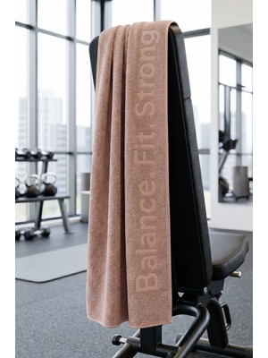 Bfs Bej %100 Pamuklu Sporcu Havlusu 30X120 cm