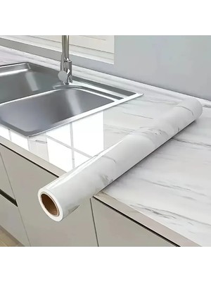 Nemere İthalat Mermer Desenli Kaplama Kağıdı 5 Metre Nemere Ithalat