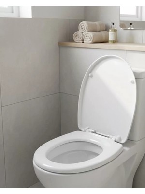 Nemere İthalat Dayanıklı Klozet Kapağı Universal Model Kolay Kurulum Hijyenik Banyo Ürünü Nemere Ithalat