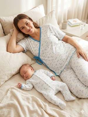 Diamondstar BASKILI ANNE BEBEK LOHUSA SET 3 Ay Kız