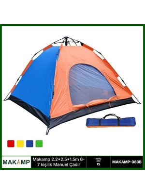 Eco Port 2.5*2.5*1.65M 8 Kişilik Otomatik Çadır