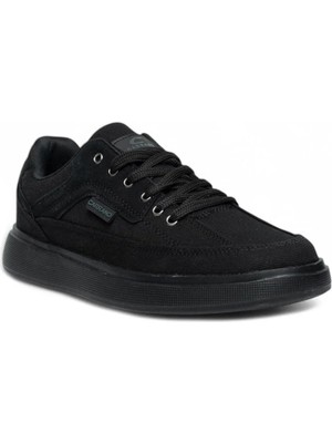 Garajmen Siyah ve Kum Rengi Keten Hafif ve Rahat Erkek Sneaker Ayakkabı