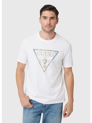 Guess Üçgen Logolu T-Shirt M4BI35J1314