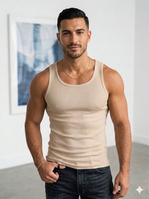 Moda Essential Fit Pamuklu Ribana Atlet