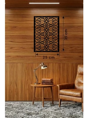 Renas Store Sarmaşık Yaprak Motifli Ahşap Duvar Tablosu - 25X35 cm Kesim Dekoratif Pano