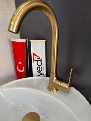 FUALORA Mutfak Evye Bataryası Mat Gold