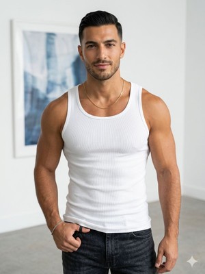 Moda Essential Fit Pamuklu Ribana Atlet