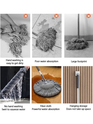 Ozcmax Kendinden Sıkmalıı Paspas Mop