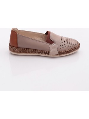 Dgn P37-22Y Kadin Lazerli Soft Anatomic Footwear Deri Ayakkabi