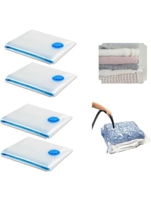 Esplendor 4'lü Set Dolap Düzenleyici Hurç, 80X100 Cm, Saklama Poşeti
