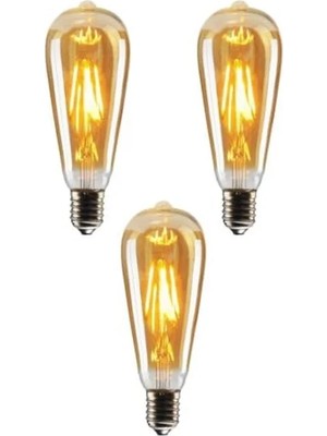 Esplendor Dim Rustik LED Ampul, Sarı Işık Seçeneği ile Dekoratif Aydınlatma