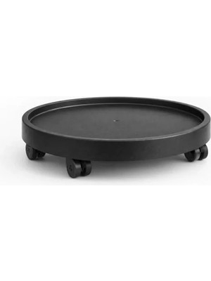 Esplendor Dayanıklı Plastik Tekerlekli Saksı, 35 Cm, Kolay Taşıma