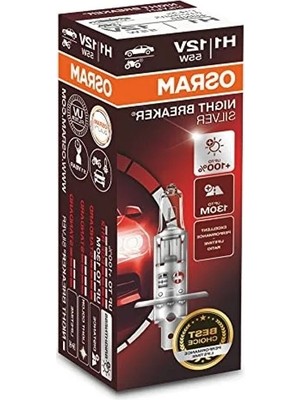 Esplendor 12V H1 55W Ampul, Night Breaker Silver, Yüksek Aydınlatma Performansı