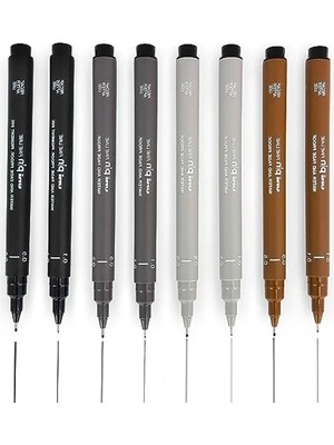 Esplendor Fineliner Çizim Kalemleri, 8 Adet 0.1 – 0.5 Mm, Farklı Renk Seçenekleri