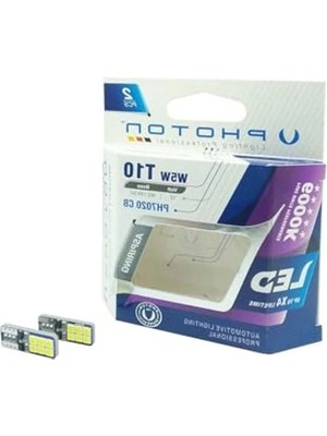 Esplendor T10 W5W LED Ampul, 6+6'lı Blister, Enerji Tasarruflu
