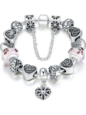 Takantakana Pandora Tarz Gümüş Charm Bileklik Yeni Collection Charm Bileklik