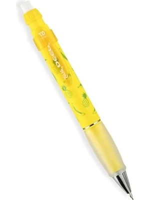 Esplendor 07 mm Kalınlığında Fosforlu Sarı Mekanik Kurşun Kalem, Ananas&muz Desenli