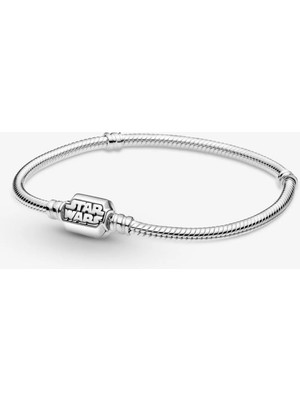 Takantakana Pandora Tarz Gümüş Charm Bileklik Gumuş Tarz Star Wars Charm Uyumlu Gümüş Yılan Bileklik