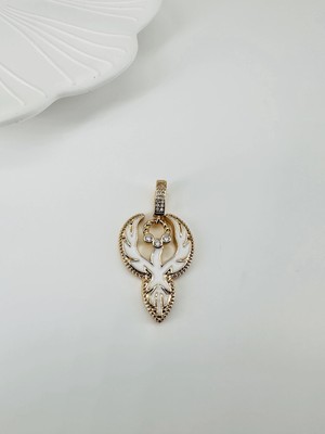 Renas Store Zirkon- Mine Taşlı Pirinç Charmlar - CHARM0014