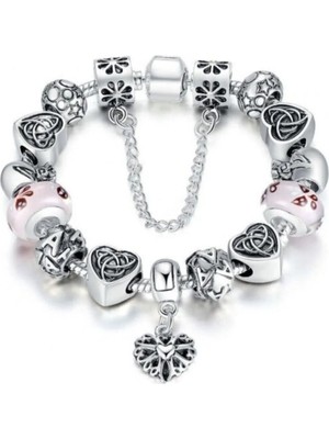 Takantakana Pandora Tarz Gümüş Charm Bileklik Yeni Collection Charm Bileklik