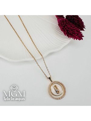 Renas Store Zirkon Taşlı Zincir : Çelik Çelik Kolye 40+5 cm - KL0220