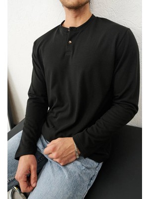 Moda Atlas Henley Sweatshirt