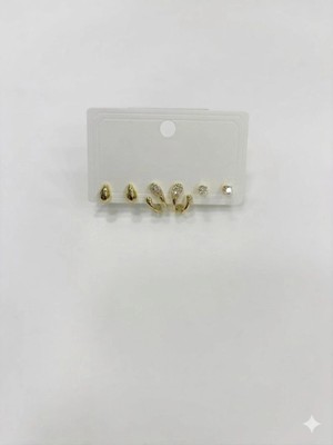 Renas Store Su Altılı Kombin Küpe - KP00566
