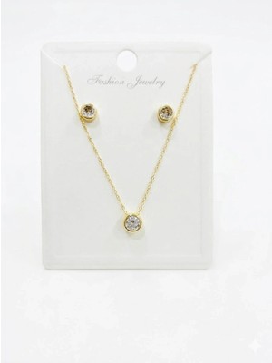 Renas Store Zirkon Taşlı Zincir : Çelik Ürünler 40+5 cm - SET0016