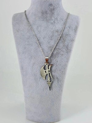 Renas Store Tribal Balta Figürü Çelik Erkek Kolye - EKL0102