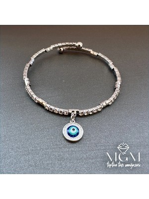 Renas Store Zirkon Taşlı Nazar Boncuğu Bileklik - KBL0027