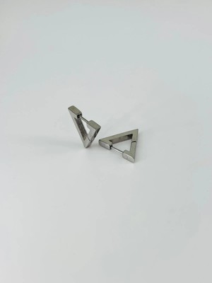 Renas Store Rodyum Çelik Erkek Küpe Çap (9 Mm) Kalınlık (3 Mm) - EKP0019