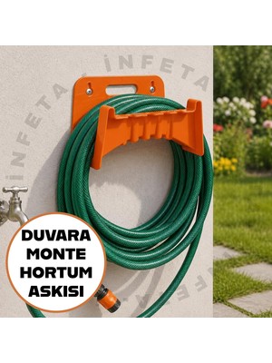 İnfeta Duvara Monte Hortum Askısı Dayanıklı Yapı ile Bahçe Kullanımına Uygun Pratik Çözüm