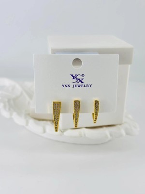 Renas Store Zirkon Taşlı Üçlü Kombin Küpe - KP00414