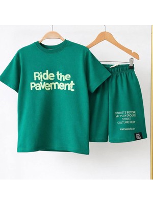 Lolipop Kids Store Erkek Çocuk Yazılı Garson Boy Tişört Şort Alt Üst Yazlık Takım