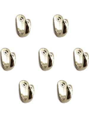Renas Store Büyük Tekli Fincan Askı, Dekor Askısı - Nikel, 12X23X30 mm