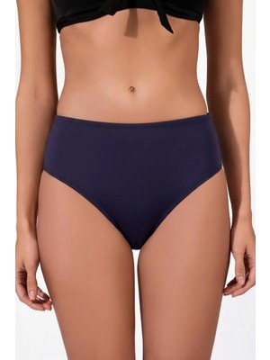 Endeep Kadın Hipster Yüksek Bel Mor Bikini Altı