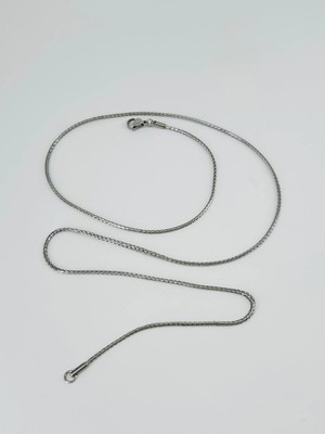 Renas Store Rodyum Çelik Erkek Kolye 60 cm - EKL0004