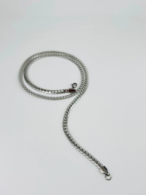 Renas Store Rodyum Çelik Erkek Kolye 60 cm - EKL0010