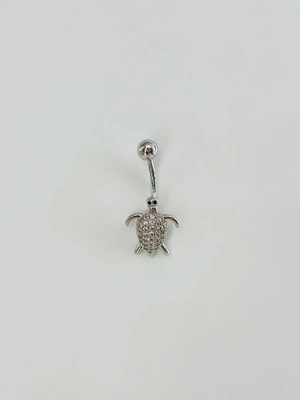 Renas Store Kaplumbağa Detaylı Göbek Piercing - PG0098