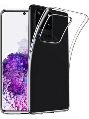 Ally Samsung Galaxy S20 Ultra Kamera Korumalı Silikon KILIF-(5775)