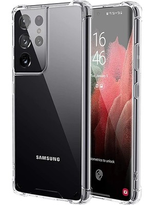 Sm Galaxy S21 Ultra - S30 Ultra Shockproof Darbe Emici Silikon KILIF-(5775)