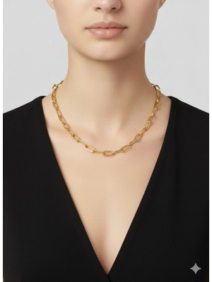 Renas Store Kaplama Zincir Pirinç cm Kolye Zincir 60 cm - KL0247