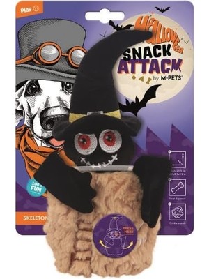 AyrStore M-Pets Halloween Skeleton Snack Attack Köpek Oyuncağı