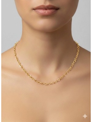 Renas Store Kaplama Zincir Pirinç cm Kolye Zincir 45 cm - KL0271
