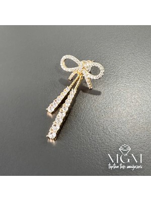 Renas Store Zirkon Taşlı Pirinç Küpeler - KP00130