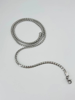 Renas Store Gri Çelik Çelik Kolye 60 cm - EKL0056